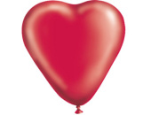 Шар латекс Сердце 10"/Gm кристалл Красное (100/50шт) Италия