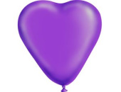 Шар латекс Сердце 10"/Gm кристалл Фиолетовое (100шт) Италия