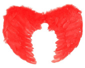Крылья ангела перо Красные 40х65см