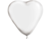 Шар латекс Сердце 25"/Gm 005 пастель Белое Италия