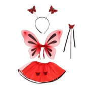 Набор карнавальный 2-4 года Бабочка красная