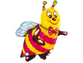 Шар фольга фигура Пчела 97х80см 116л 31"х38" Fm