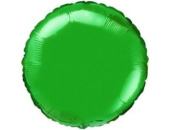 Шар фольга без рисунка 18'' круг металлик Зеленый Fm