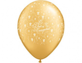 Уценка Шар латекс шелкография 11"/Qt С Днем Свадьбы Розочки Gold (25шт) Уценка Шар латекс шелкография 11"/Qt С Днем Свадьбы Розочки Gold (25шт)