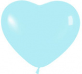 Шар латекс Сердце 6"/Sp пастель 140 Голубой Светло (100шт) Колумбия