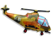 Шар фольга мини Вертолет милитари Fm