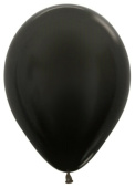 Шар латекс 5''/Sp металлик 580 Черный Black 100шт