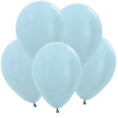 Шар латекс 12"/Sp перламутр 440 Голубой Blue (100шт) Шар латекс 12"/Sp перламутр 440 Голубой Blue (100шт)