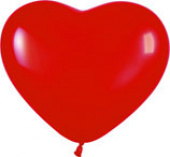 Шар латекс Сердце 6"/Sp пастель 015 Красное (100шт)