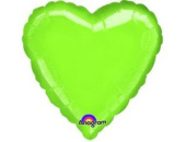 Шар фольга без рисунка 18'' сердце Зеленое светло пастель An