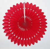Украшение декор бумага Фант-диск 51см Красный