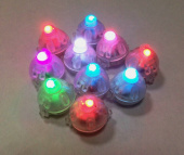 Светодиод для подсветки шара мигающие Разноцветные (10шт)