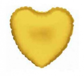 Шар фольга без рисунка 18'' сердце Золото Gold металлик Fm