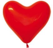 Шар латекс Сердце 12''/Sp пастель 015 Красное (50/100шт)
