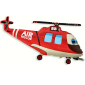 Шар фольга мини Вертолет спасатель Fm  