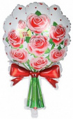 Шар фольга фигура любовь Букет роз Красный 26'' FL