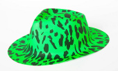 Шляпа пластик Леопард зелёный