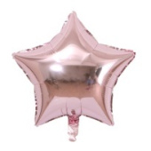 Шар фольга без рисунка 18'' звезда Розовая Pink металлик КА