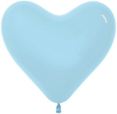 Шар латекс Сердце 6"/Sp пастель 140 Светло-голубой (100шт)