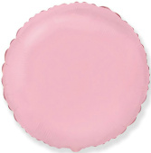 Шар фольга без рисунка 18'' круг Розовый металлик Fm