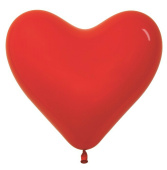 Шар латекс Сердце 16"/Sp пастель 015 Красное (50шт) Колумбия