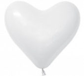 Шар латекс Сердце 16"/Sp пастель 005 Белое (50шт) Колумбия