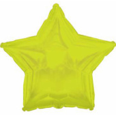 Шар фольга без рисунка 18'' звезда Зеленая Лайм пастель CTI