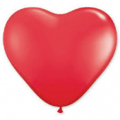 Шар латекс Сердце 3м/QL Стандарт Красный Red (2шт) США