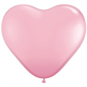 Шар латекс Сердце 3м/QL Стандарт Розовый Pink (2шт) США