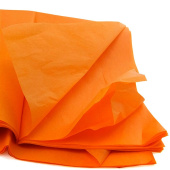 Бумага тишью лист Оранжевая 50х50см (10уп)