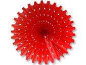 Украшение декор бумага Фант-диск 40см Красный