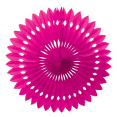 Украшение декор бумага Фант-диск 40см Ярко розовый