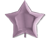 Шар фольга без рисунка 36'' звезда Сиреневая Lilac металлик GR