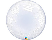 Шар фольга Сфера 3D Deco Bubble 16" Коробки подарочные