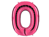 Шар фольга Цифра 40''/GR Розовая Pink "0"