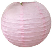 Украшение декор бумага Фонарик 35см круглый Розовый