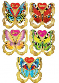 Набор валентинок Бабочки (50шт)