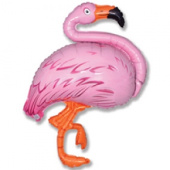 Шар фольга фигура Фламинго розовый 125см 153л 48" Fm