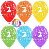 Шар латекс набор 12"/Sp (30см) пастель Цифра 2 звезды ассорти 5ст (уп12) ДБ Колумбия Шар латекс набор 12"/Sp (30см) пастель Цифра 2 звезды ассорти 5ст (уп12) ДБ Колумбия