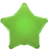 Шар фольга без рисунка 18'' звезда голография Зеленая FL
