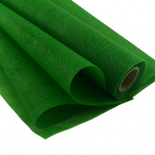 Цветочная упаковка Фетр влагоустойчивый Темно-зеленый рулон 50смх9м