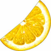 Украшение на скотче Лимон (10шт)