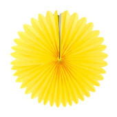 Украшение декор бумага Фант-диск 30см жёлтый