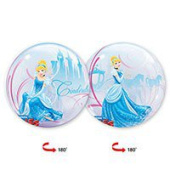 Шар фольга Сфера 3D Deco Bubble 22" Disney Золушка дебют QL