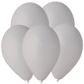 Шар латекс 12" G110/70 пастель Серый Grey (100шт) Италия Шар латекс 12" G110/70 пастель Серый Grey (100шт) Италия