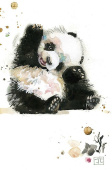 открытка Панда
