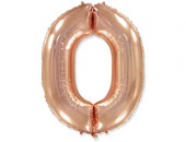 Шар фольга Цифра 40"/Fm Розовое Золото Rose Gold "0" /новинка Шар фольга Цифра 40"/Fm Розовое Золото Rose Gold "0" /новинка