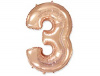 Шар фольга Цифра 40"/Fm Розовое Золото Rose Gold "3" (112л) /новинка Шар фольга Цифра 40"/Fm Розовое Золото Rose Gold "3" (112л) /новинка