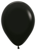 Шар латекс 5''/Sp пастель 080 Черный Black 100шт