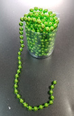 Бусы шарики 4ммх10м Светло-зеленые